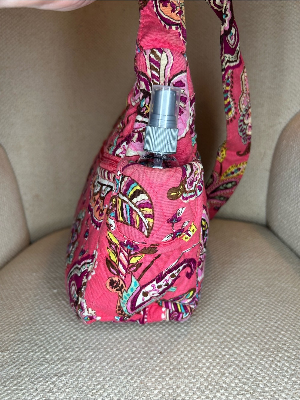 Vera Bradley On the Go call me coral pattern crossbody with matching wallet - Picture 4 of 10